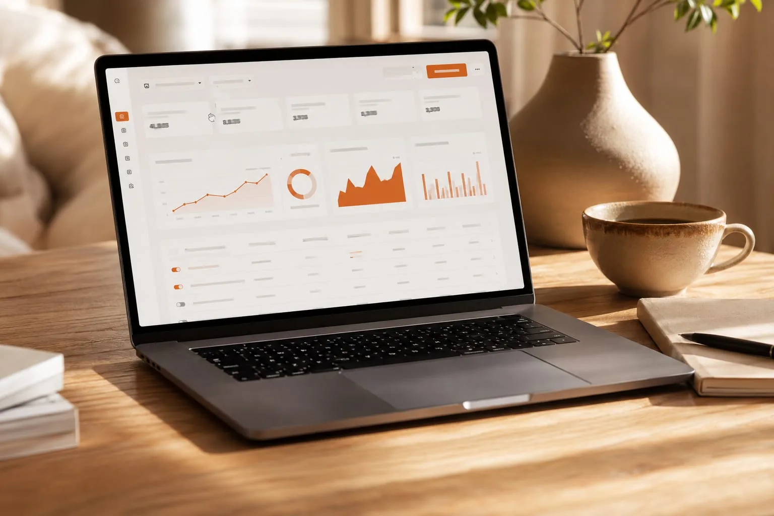 Google Ads-cijfers op een laptop